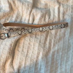 Snake skin belt